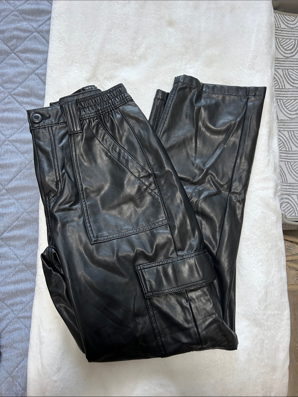 American Eagle Outfitters Leather Cargo Pants